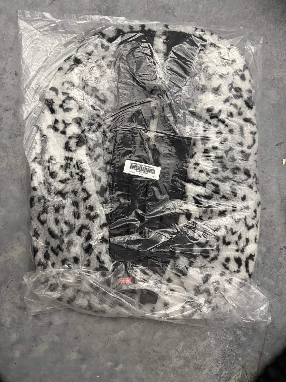 Supreme Leopard Fleece Backpack